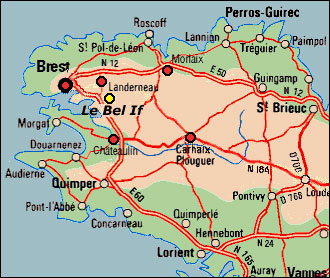 Brest, Chateaulin, Landerneau, Le Bel If